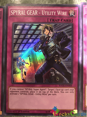 SPYRAL GEAR - Utility Wire - RATE-EN088 - Super Rare 1st Edition