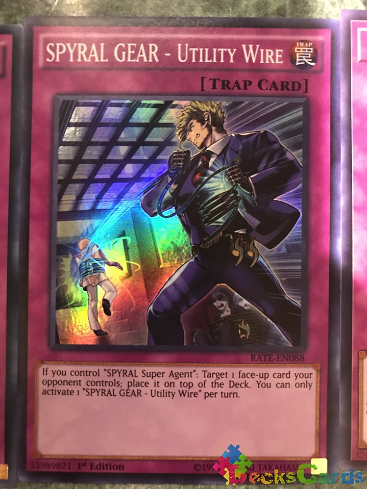SPYRAL GEAR - Utility Wire - RATE-EN088 - Super Rare 1st Edition 2