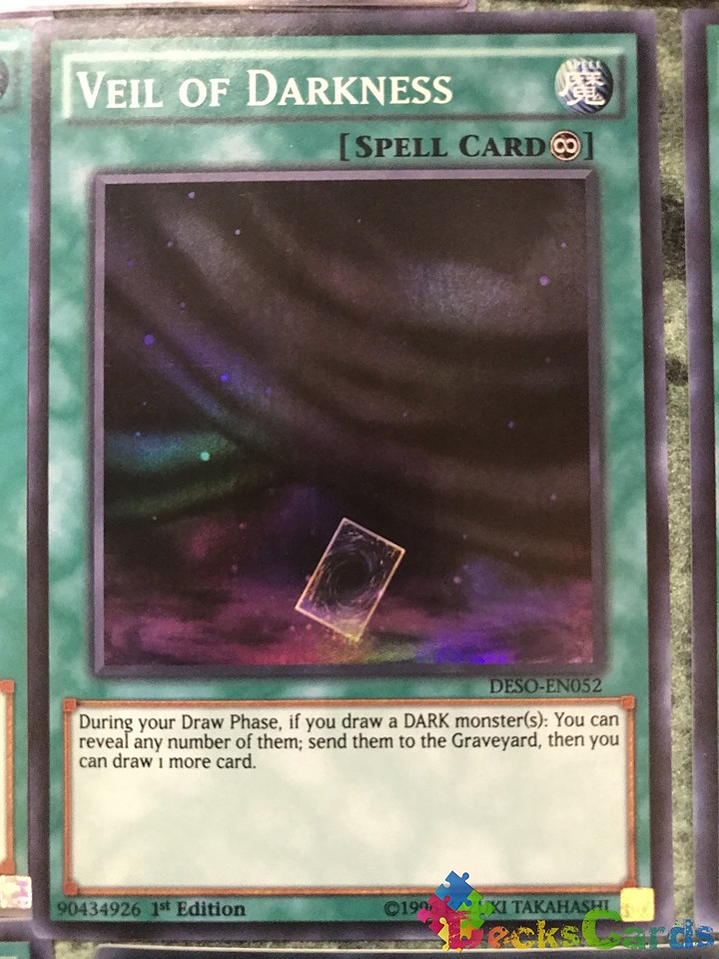 Veil of Darkness - DESO-EN052 - Super Rare 1st Edition 1