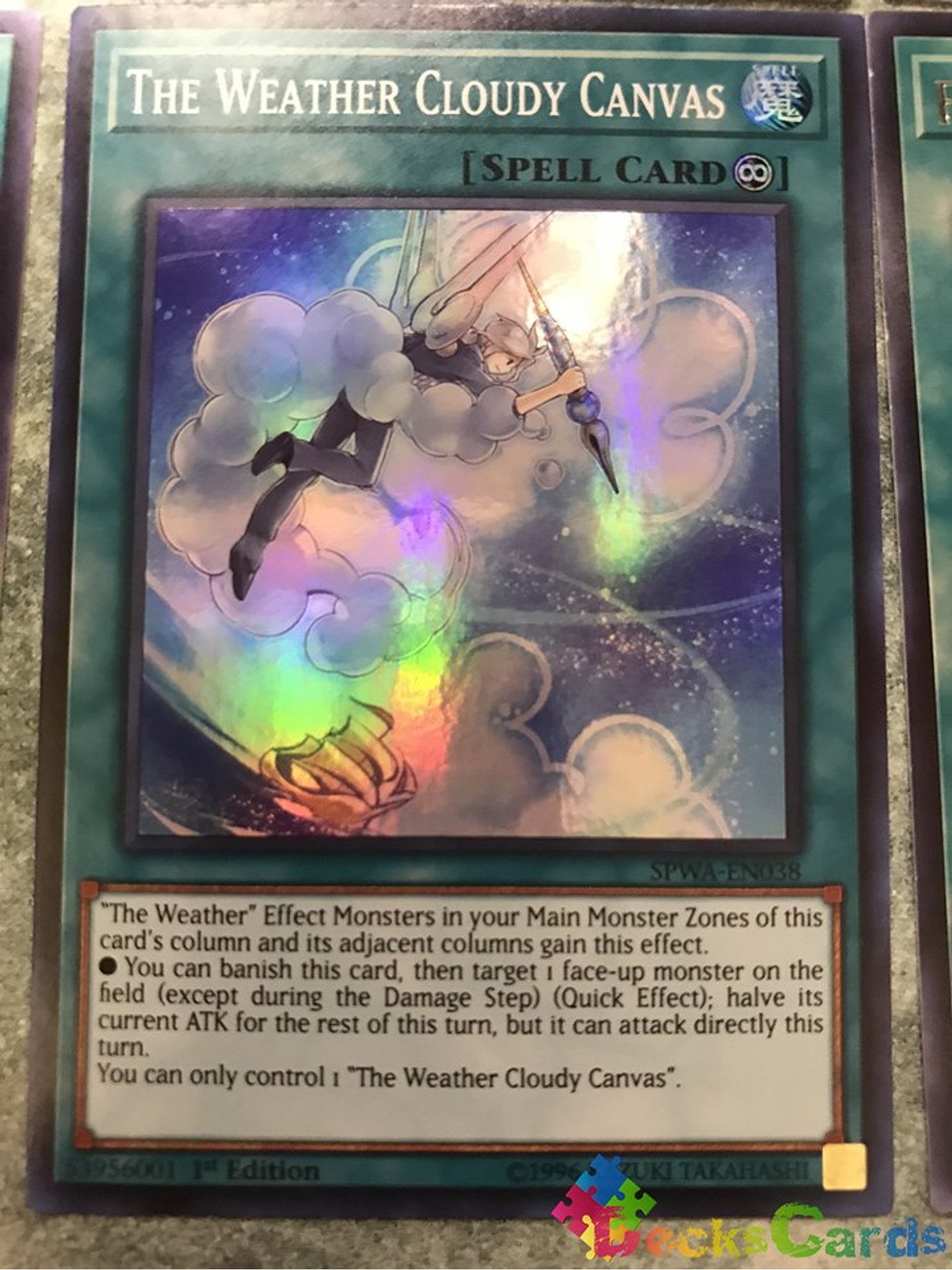 The Weather Cloudy Canvas - SPWA-EN038 - Super Rare 1st Edition 1