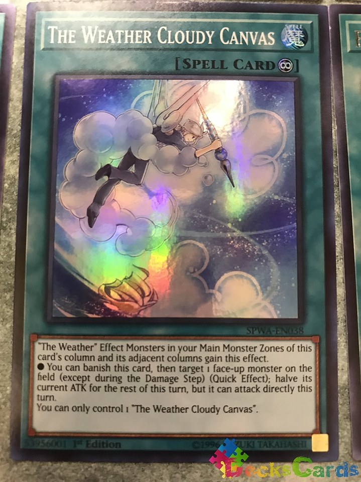 The Weather Cloudy Canvas - SPWA-EN038 - Super Rare 1st Edition 1