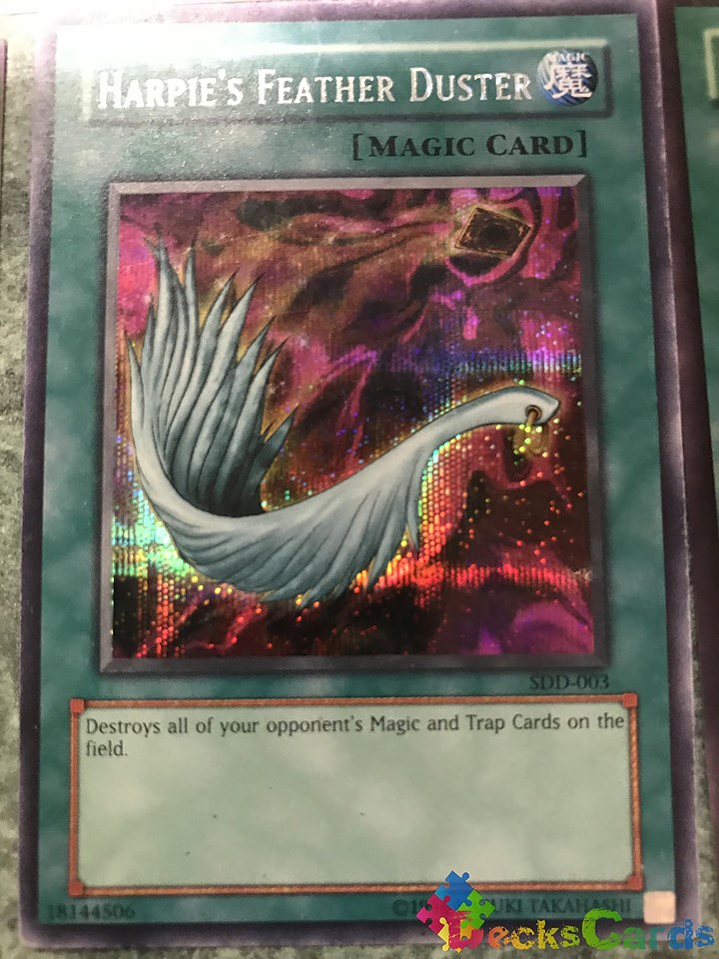 Harpie's Feather Duster - SDD-003 - Secret Rare 1
