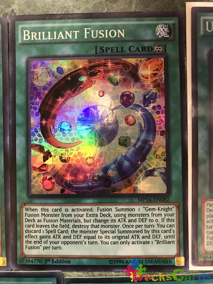 Brilliant Fusion - MP16-EN082 - Super Rare 1st Edition 1