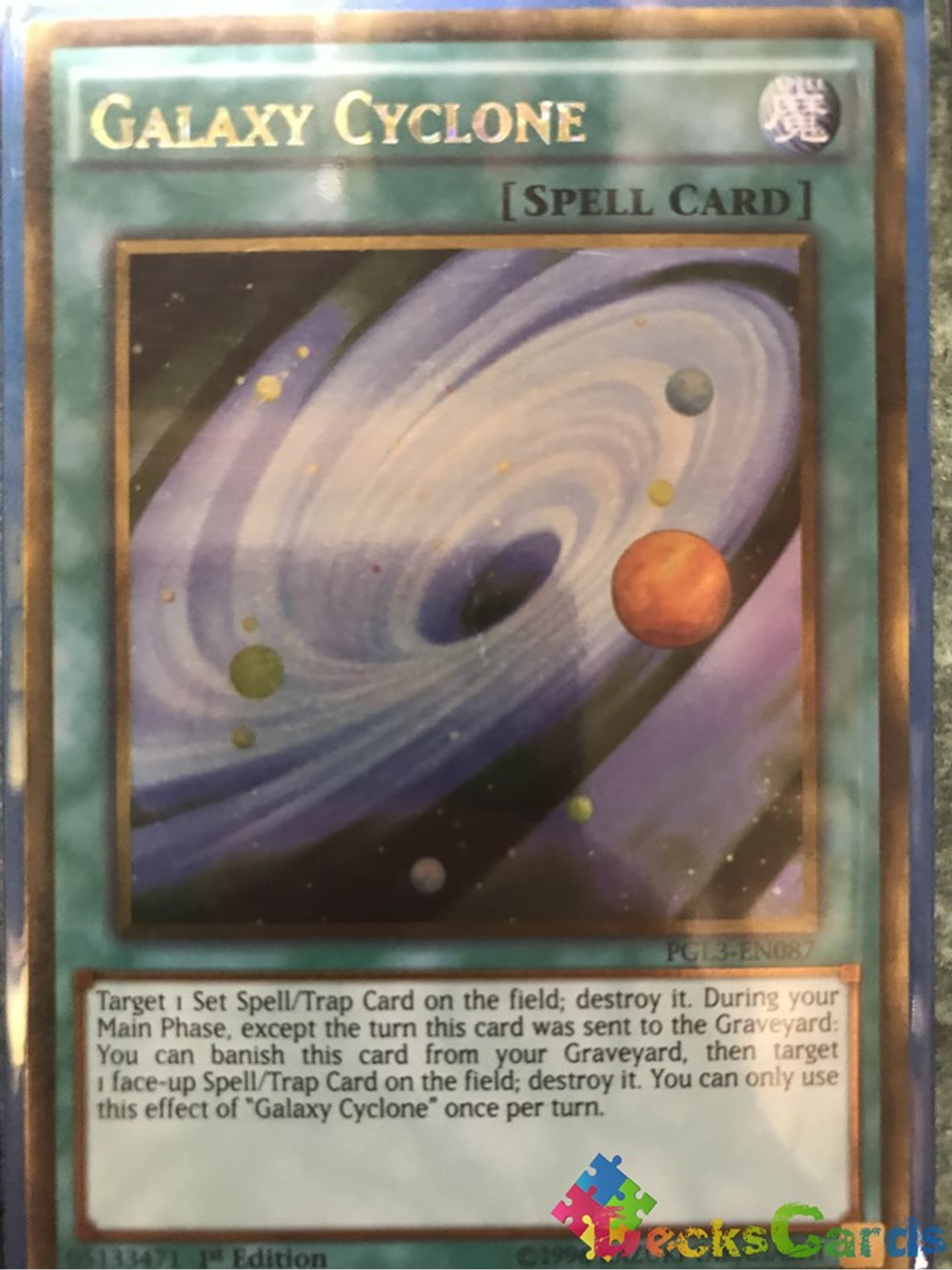 Galaxy Cyclone - PGL3-EN087 - Gold Rare 1st Edition 1