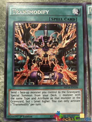 Transmodify - MP14-EN106 - Secret Rare 1st Edition