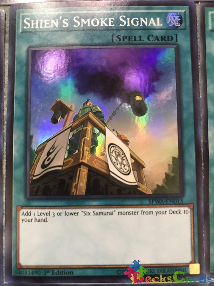 Shien's Smoke Signal - SPWA-EN015 - Super Rare 1st Edition 1