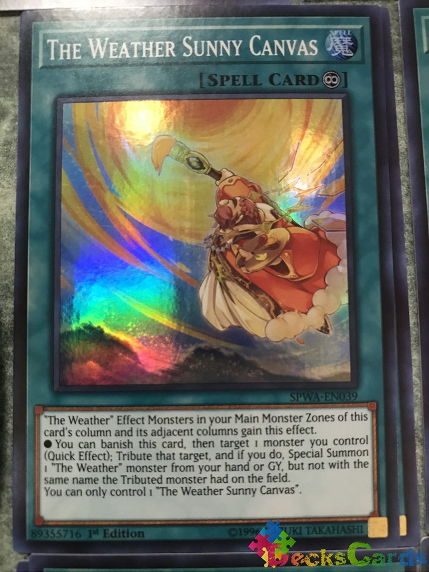 The Weather Sunny Canvas - SPWA-EN039 - Super Rare 1st Edition 1