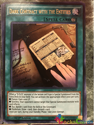 Dark Contract with the Entities - MP17-EN239 - Ultra Rare 1st Edition