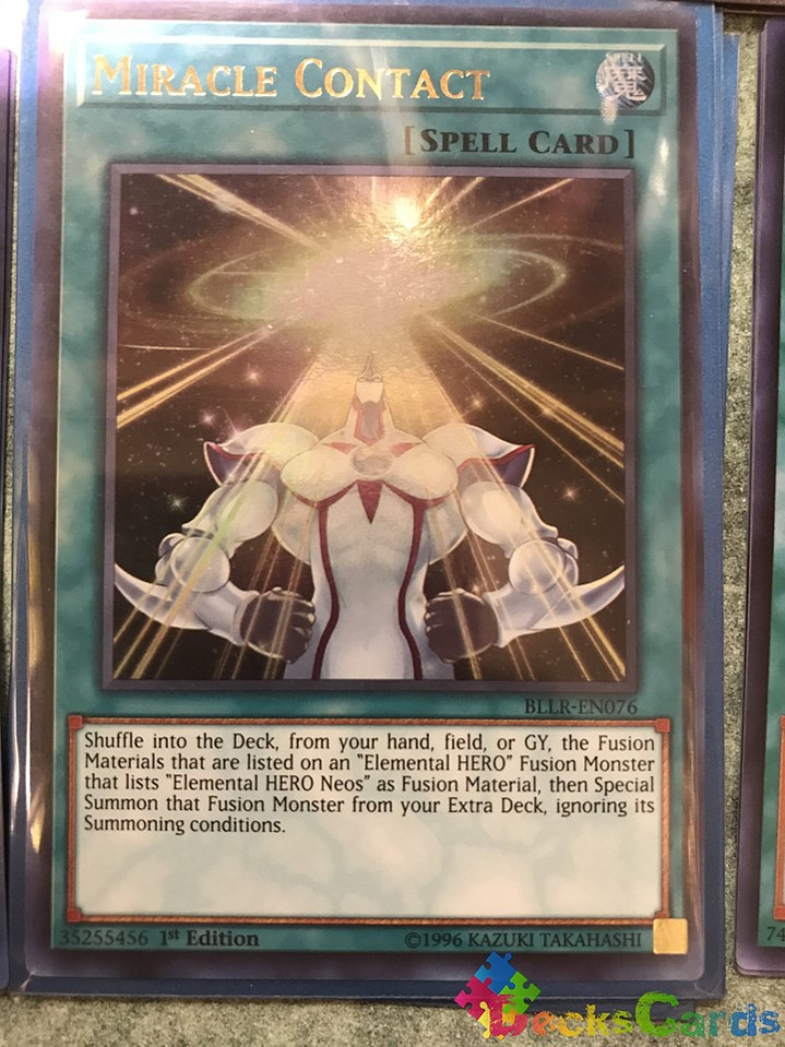 Miracle Contact - BLLR-EN076 - Ultra Rare 1st Edition 1