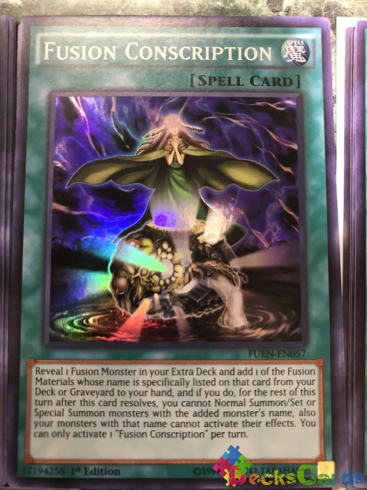 Fusion Conscription - FUEN-EN057 - Super Rare 1st Edition 1