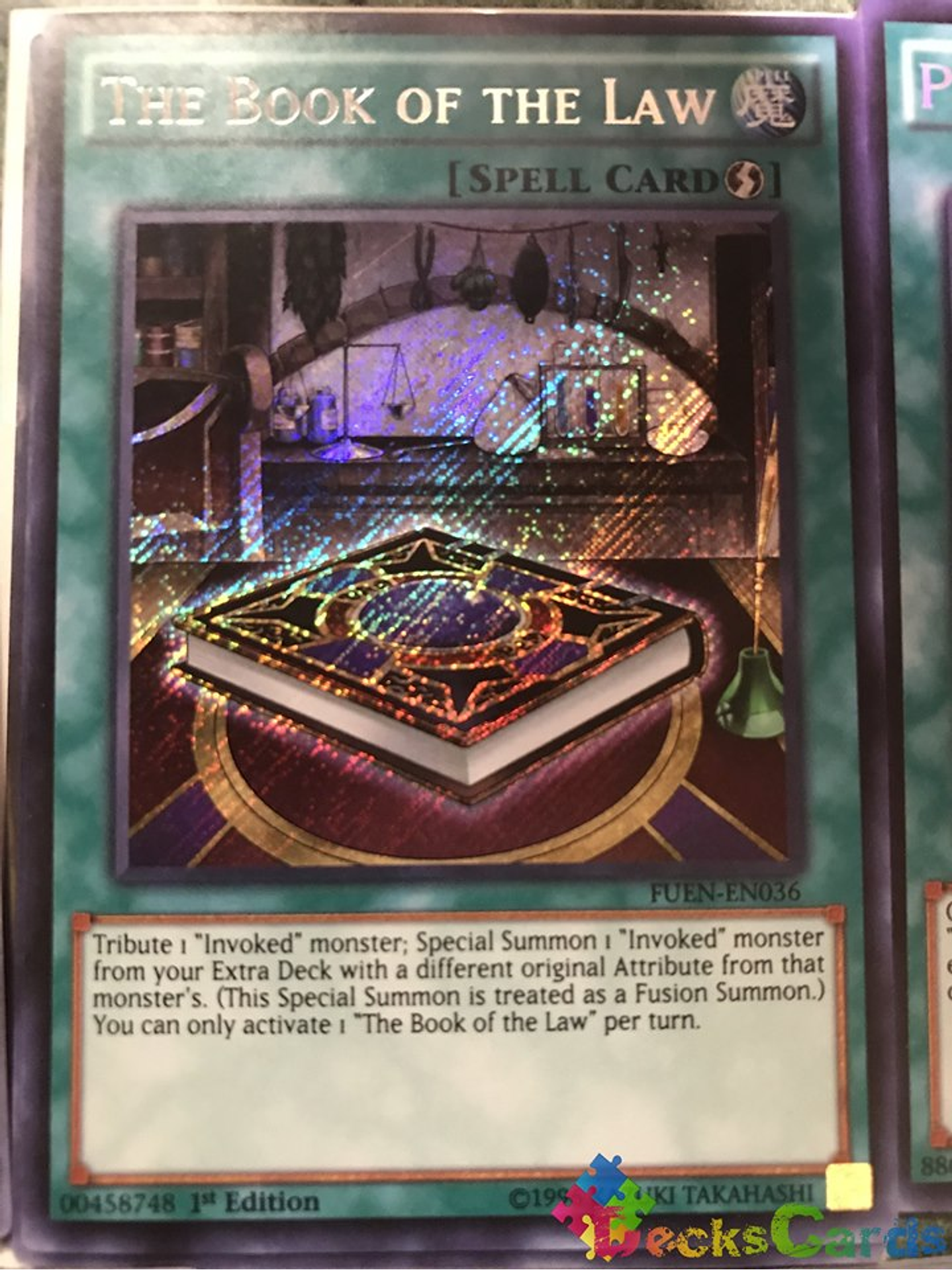 The Book of the Law - FUEN-EN036 - Secret Rare 1st Edition 1