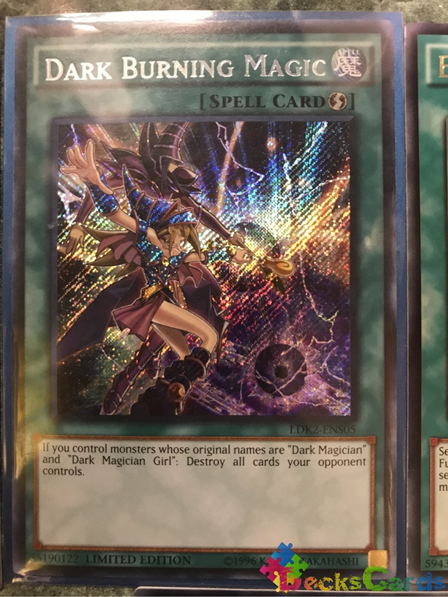 Dark Burning Magic - LDK2-ENS05 - Secret Rare Limited Edition 2