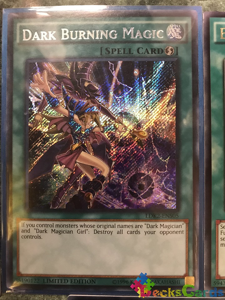Dark Burning Magic - LDK2-ENS05 - Secret Rare Limited Edition 2