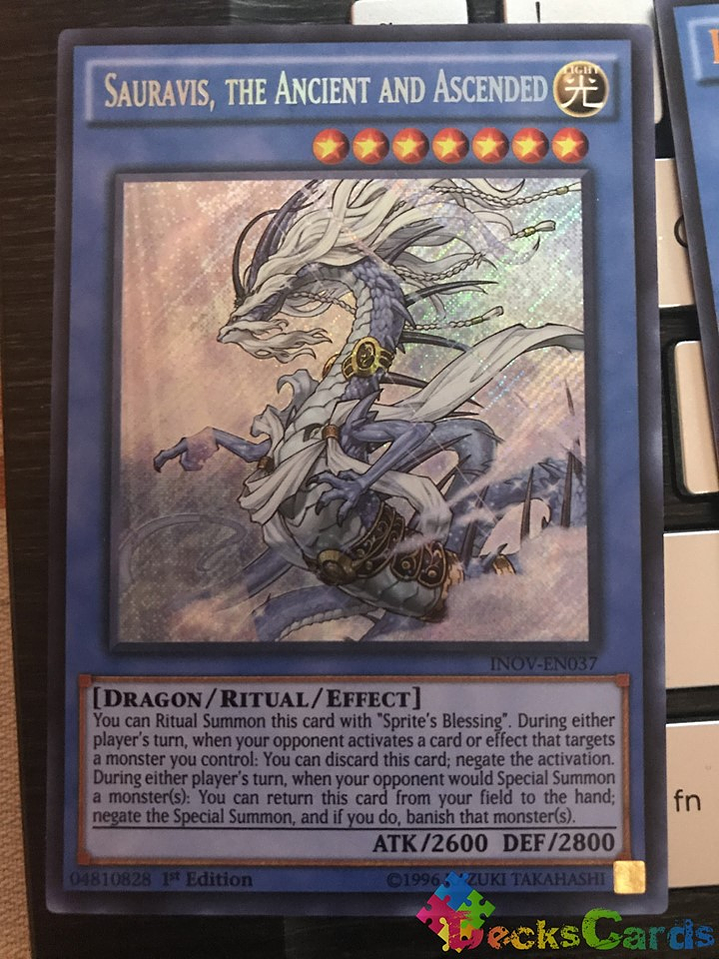 Sauravis, the Ancient and Ascended - INOV-EN037 - Secret Rare 1st Edition 1