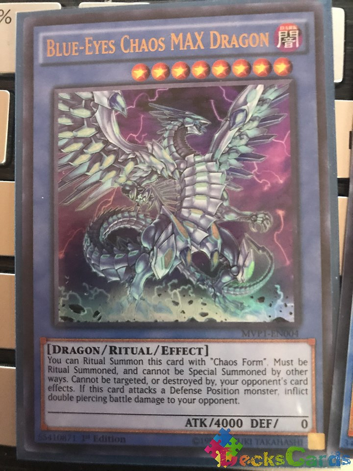 Blue-Eyes Chaos MAX Dragon - MVP1-EN004 - Ultra Rare 1st Edition 1
