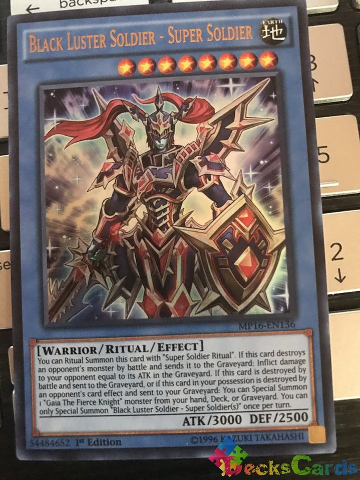 Black Luster Soldier - Super Soldier - MP16-EN136 - Ultra Rare 1st Edition 1