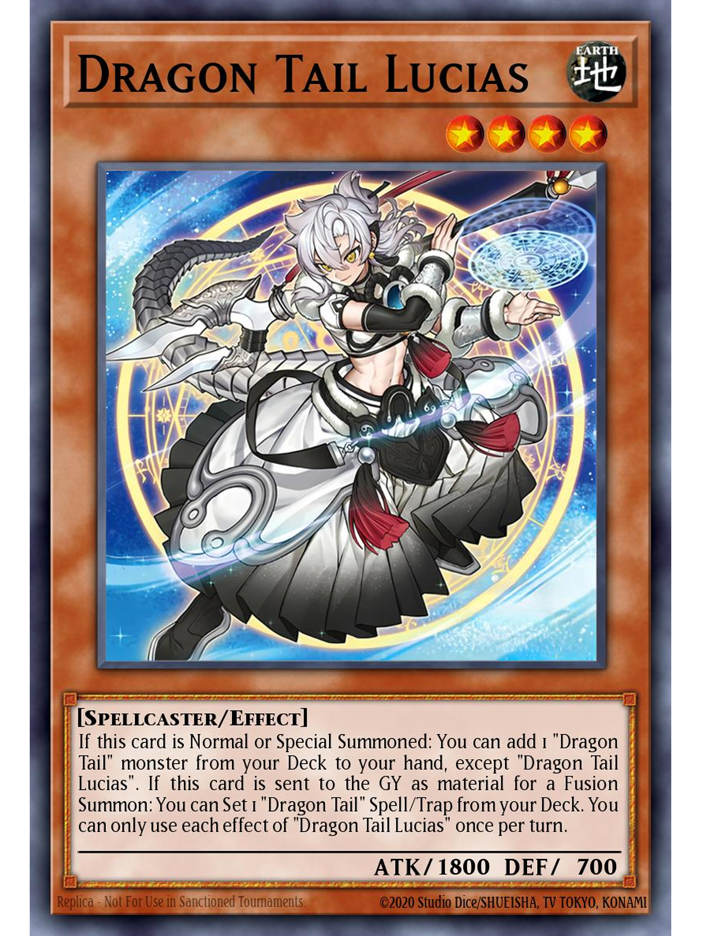 Dracotail Lukias - JUSH-EN001 - Ultra Rare 1st Edition 1