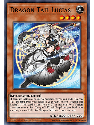 Dracotail Lukias - JUSH-EN001 - Ultra Rare 1st Edition