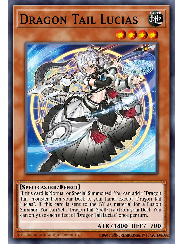 Dracotail Lukias - JUSH-EN001 - Ultra Rare 1st Edition 1