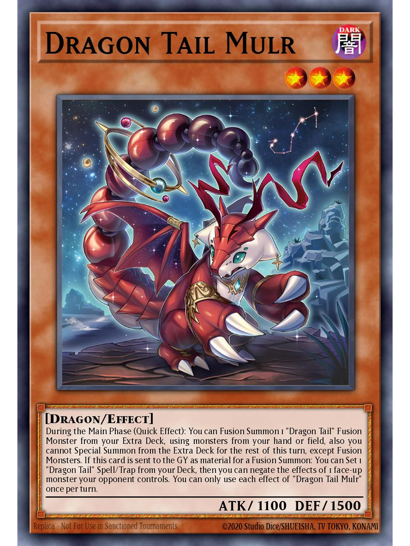 Dracotail Mululu - JUSH-EN005 - Ultra Rare 1st Edition 1