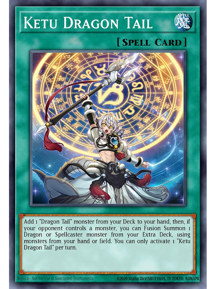 Ketu Dracotail - JUSH-EN008 - Super Rare 1st Edition 1