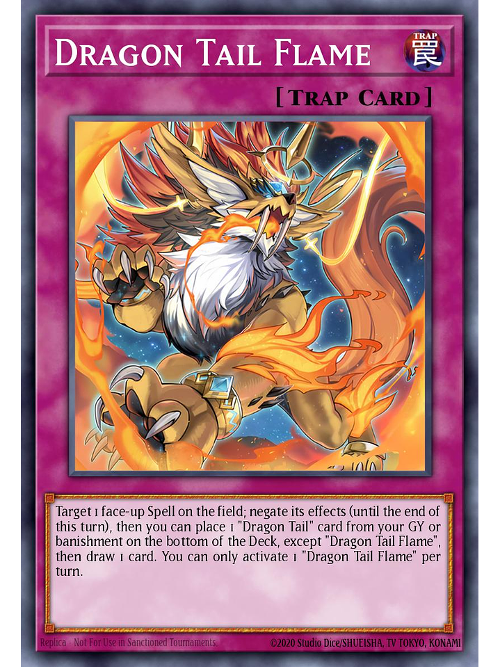 Dracotail Flame - JUSH-EN011 - Rare 1st Edition 1