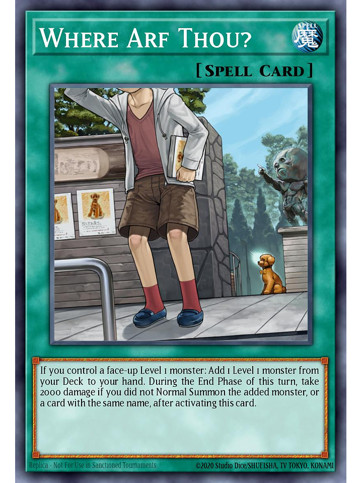 Where Arf Thou? - JUSH-EN028 - Rare 1st Edition 1