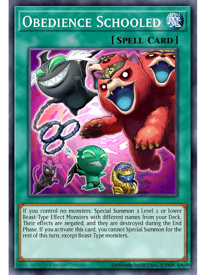 Obedience Schooled - JUSH-EN029 - Rare 1st Edition 1