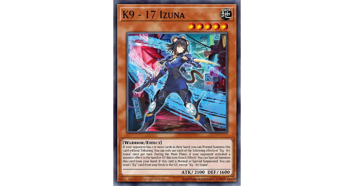 K9-17 Izuna - JUSH-EN031 - Starlight Rare 1st Edition