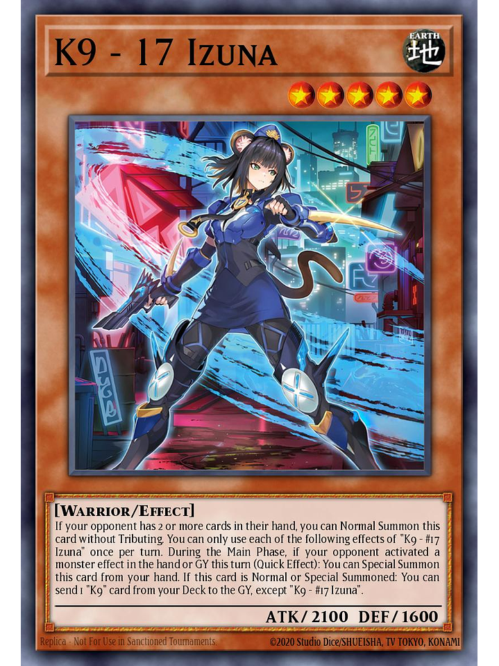 K9-17 Izuna - JUSH-EN031 - Starlight Rare 1st Edition 1