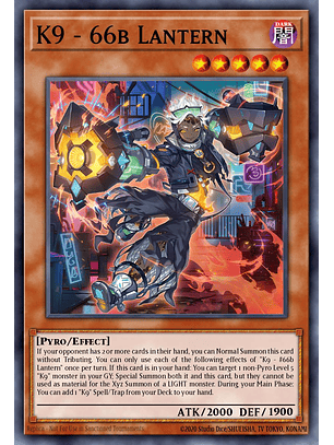 K9-66b Lantern - JUSH-EN033 - Super Rare 1st Edition