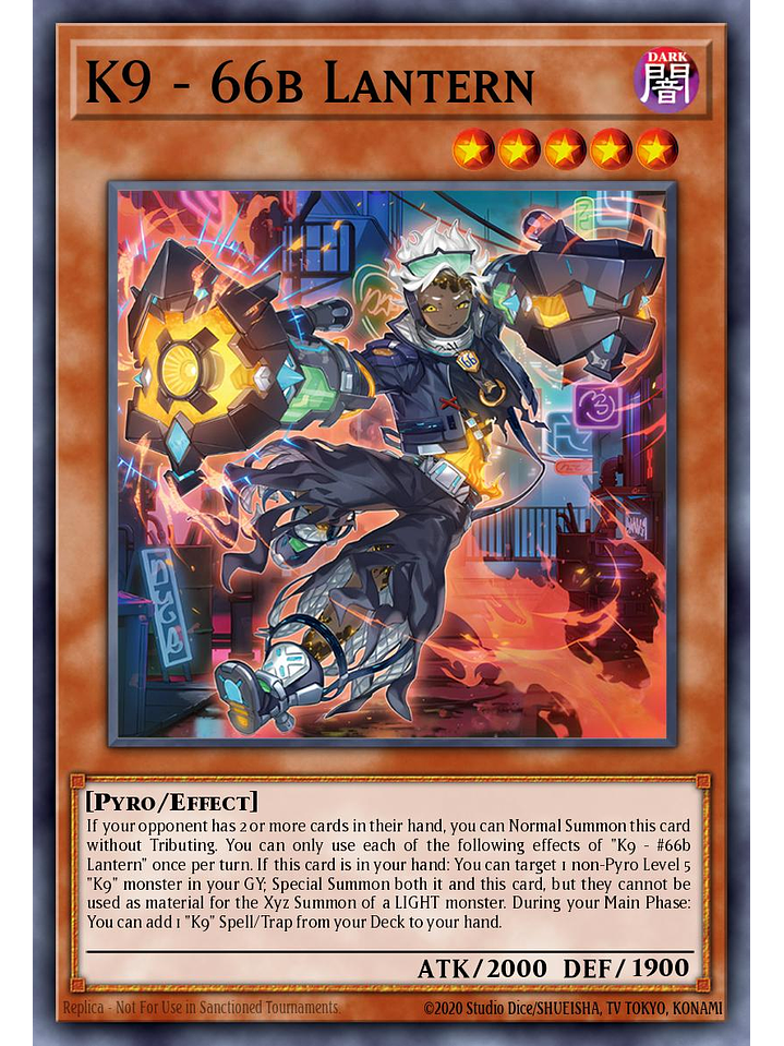 K9-66b Lantern - JUSH-EN033 - Super Rare 1st Edition 1