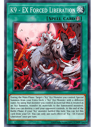 K9-X Forced Release - JUSH-EN039 - Super Rare 1st Edition