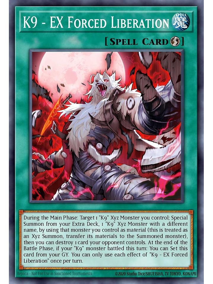 K9-X Forced Release - JUSH-EN039 - Super Rare 1st Edition 1