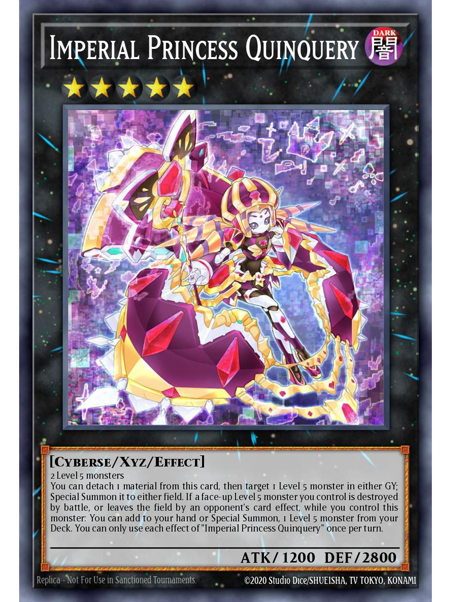 Imperial Princess Quinquery - JUSH-EN045 - Rare 1st Edition 1