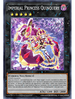 Imperial Princess Quinquery - JUSH-EN045 - Rare 1st Edition
