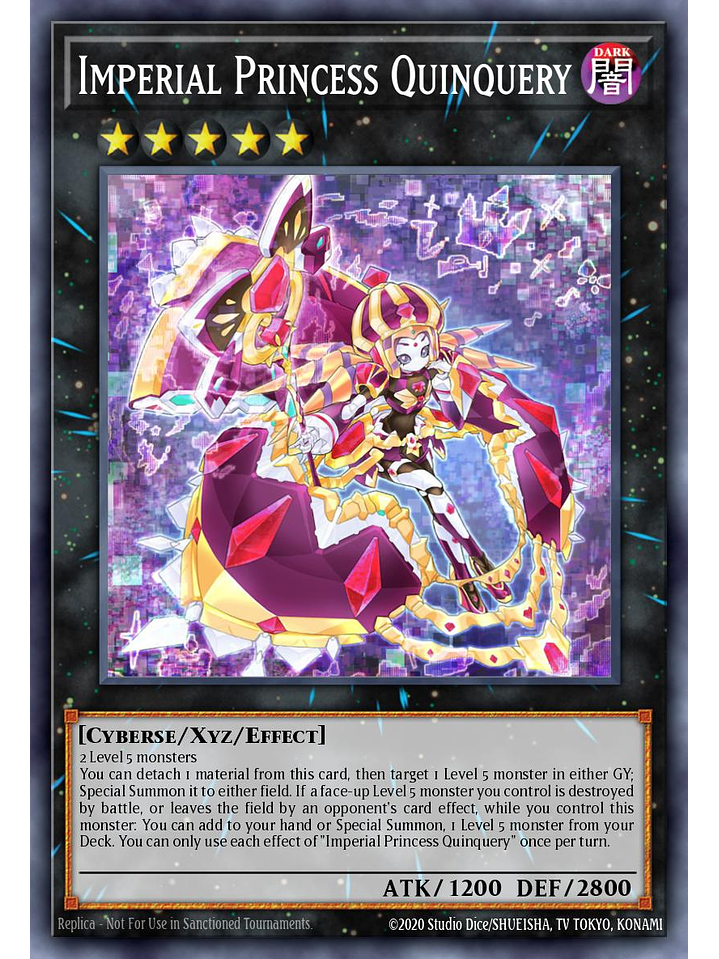 Imperial Princess Quinquery - JUSH-EN045 - Rare 1st Edition 1