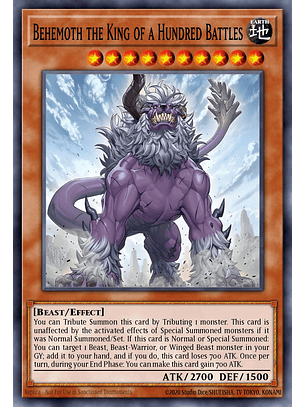 Behemoth the King of a Hundred Battles - JUSH-EN050 - Rare 1st Edition