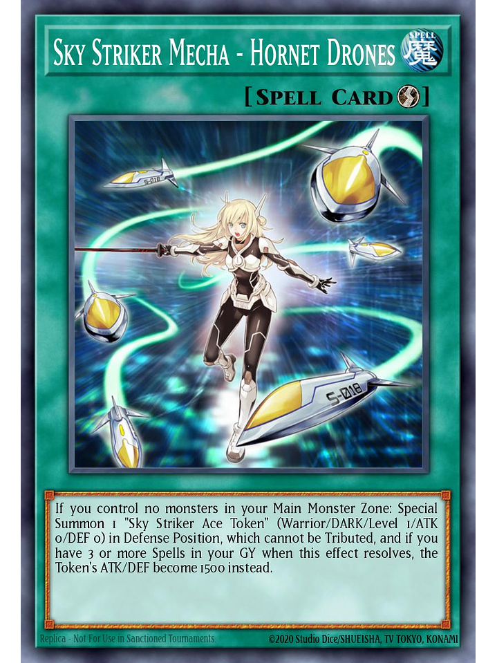 Sky Striker Mecha - Hornet Drones - JUSH-EN053 - Rare 1st Edition 1