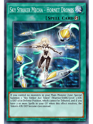 Sky Striker Mecha - Hornet Drones - JUSH-EN053 - Collector's Rare 1st Edition