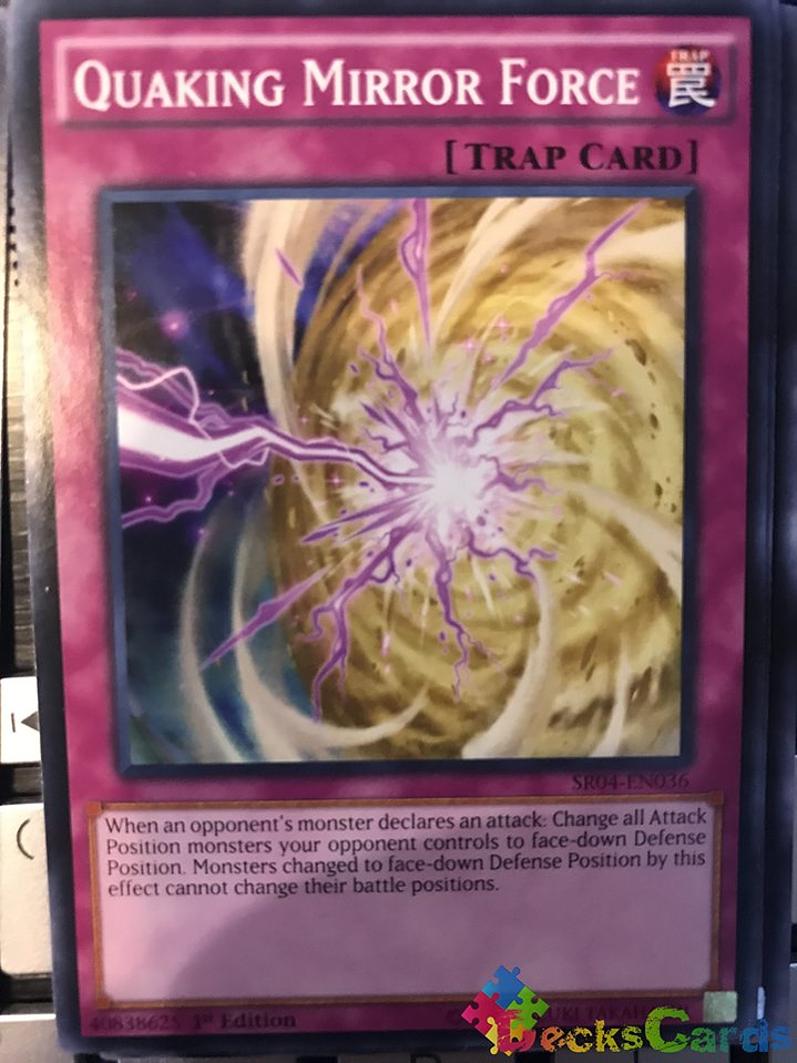 Quaking Mirror Force - SR04-EN036 - Common 1st Edition 1