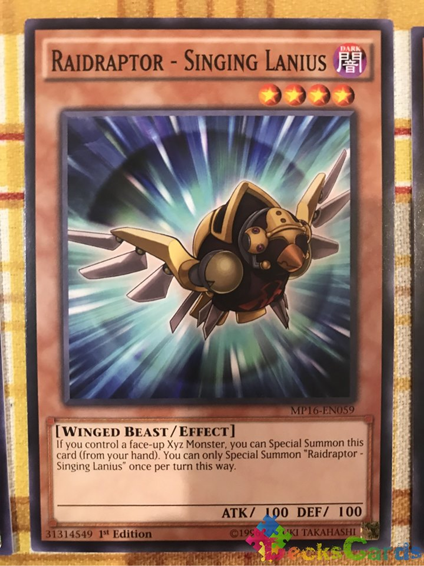 Raidraptor - Singing Lanius - MP16-EN059 - Common 1st Edition 1