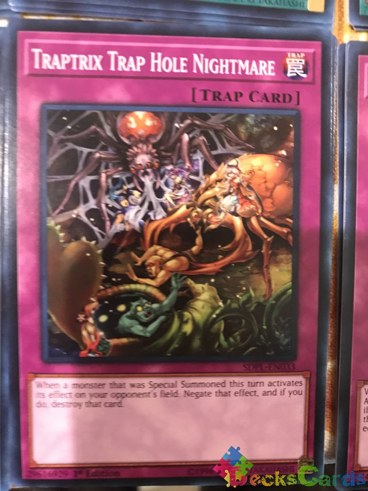 Traptrix Trap Hole Nightmare - SDPL-EN033 - Common 1st Edition