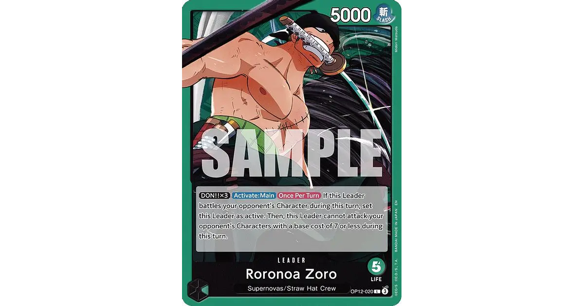 OP12-020 L Roronoa Zoro (020)