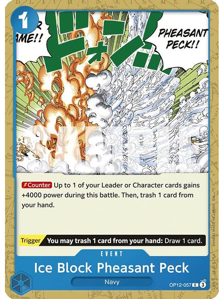 OP12-057 C Ice Block Pheasant Peck 1