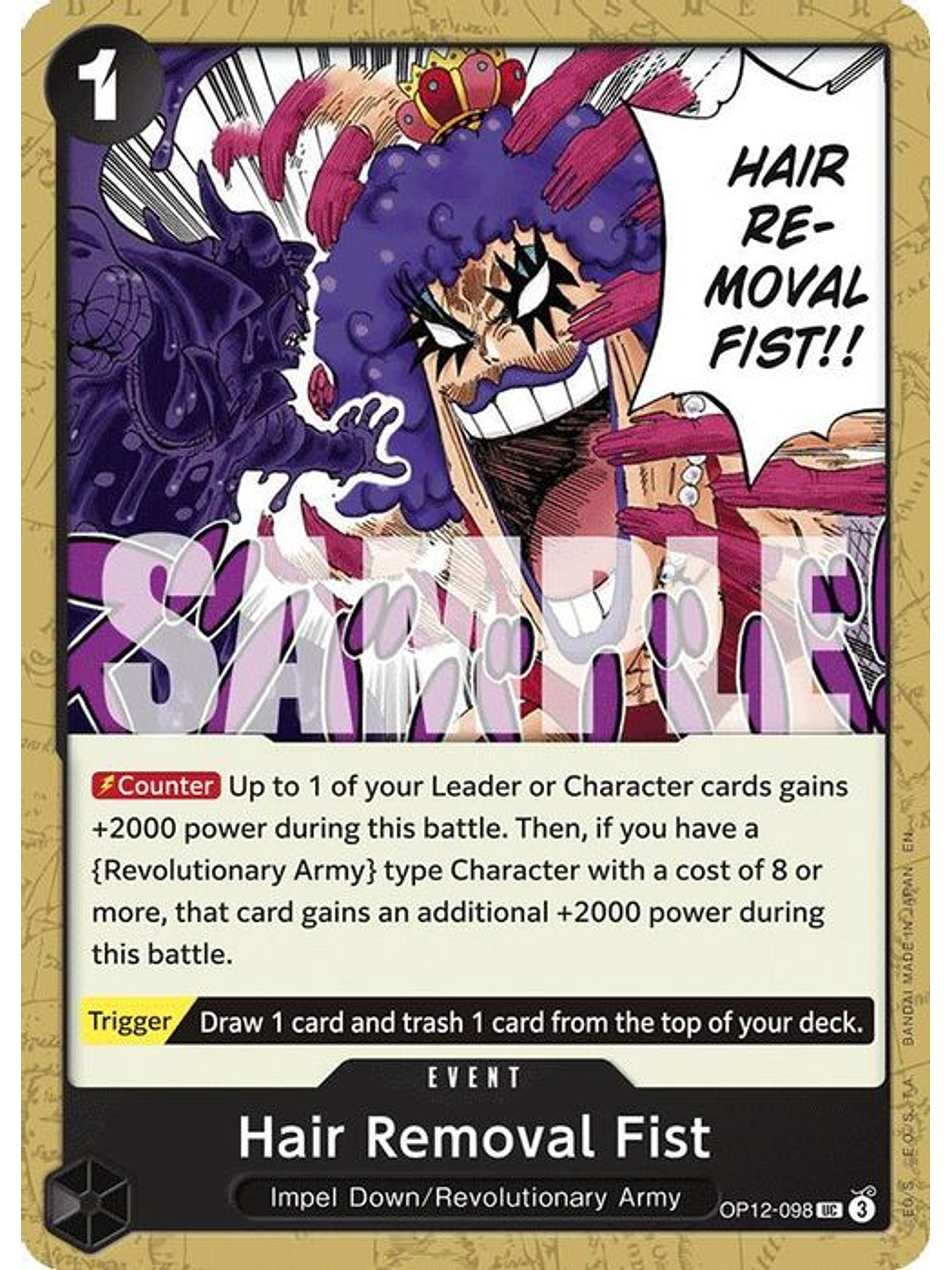 OP12-098 U Hair Removal Fist 1