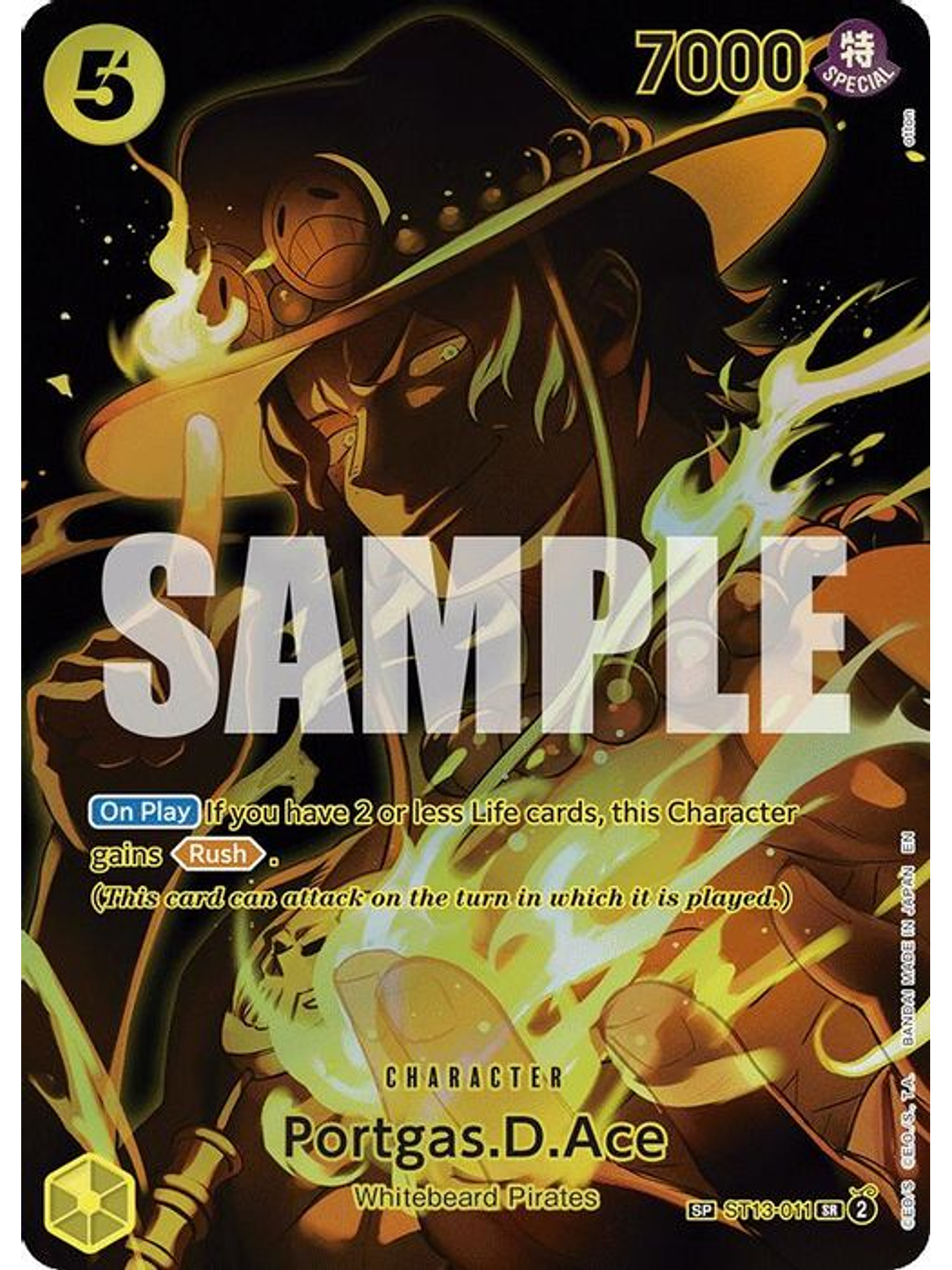 ST13-011 (Special Rare) Portgas.D.Ace (SP) 1