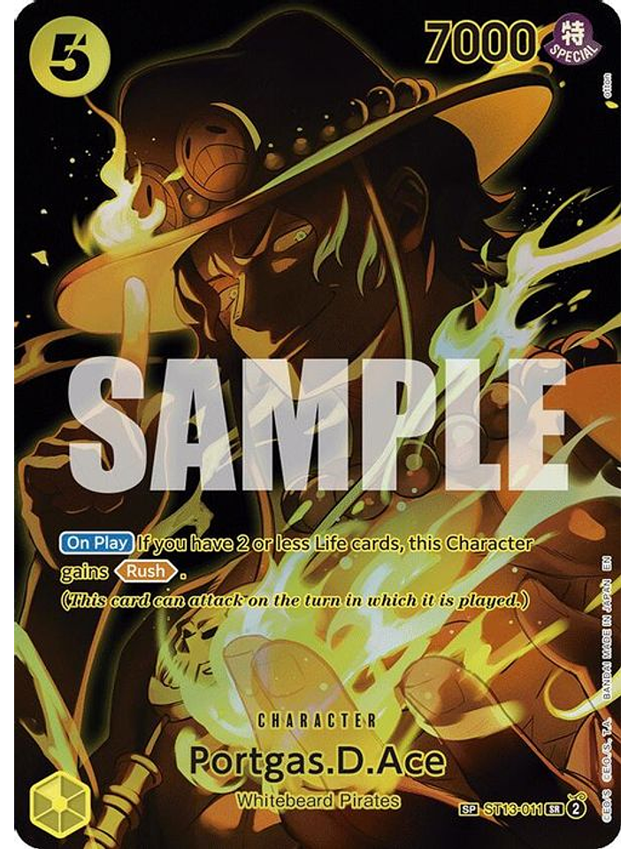 ST13-011 (Special Rare) Portgas.D.Ace (SP) 1