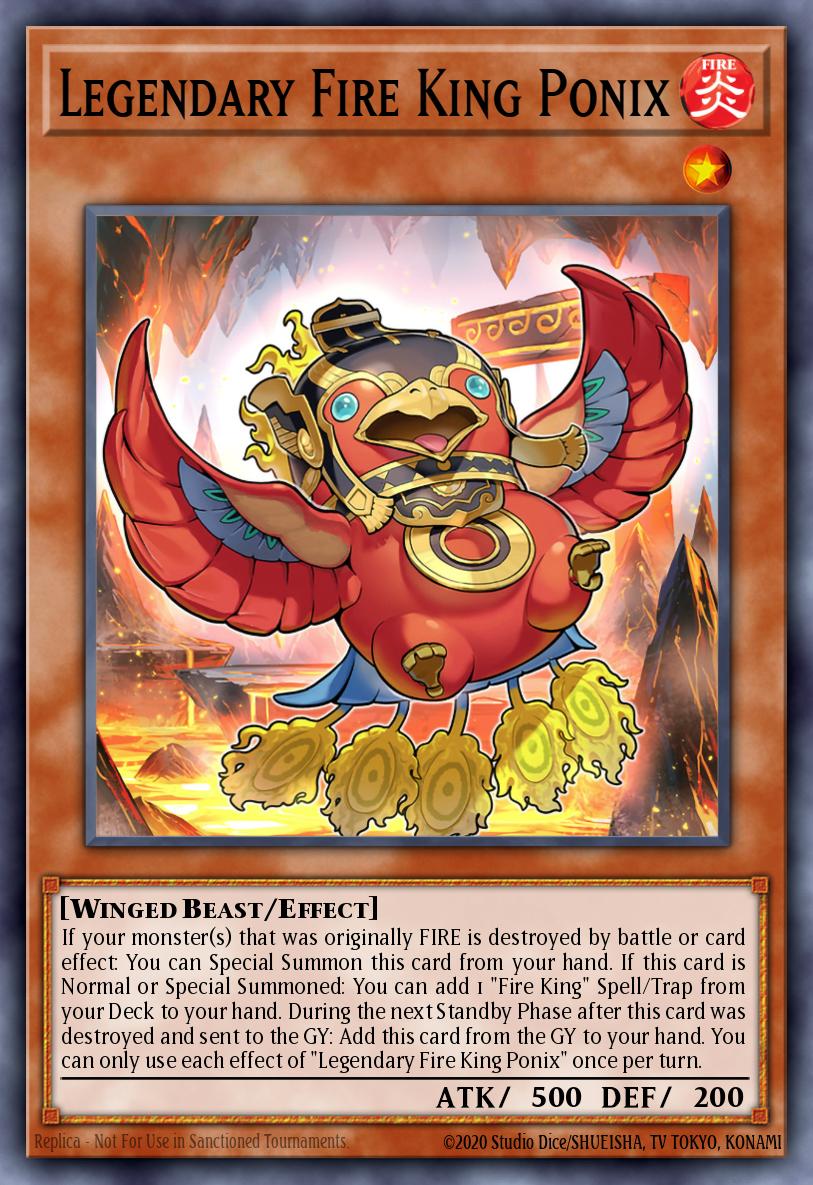 Legendary Fire King Ponix - 25LP-EN004 - Ultra Rare 1st E