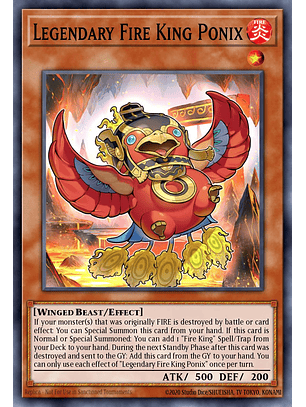 Legendary Fire King Ponix - 25LP-EN004 - Ultra Rare